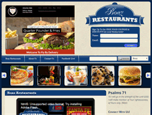 Tablet Screenshot of boazrestaurants.com